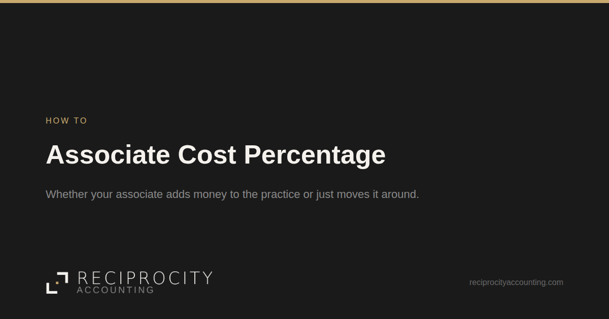 Associate Cost Percentage, Reciprocity Accounting